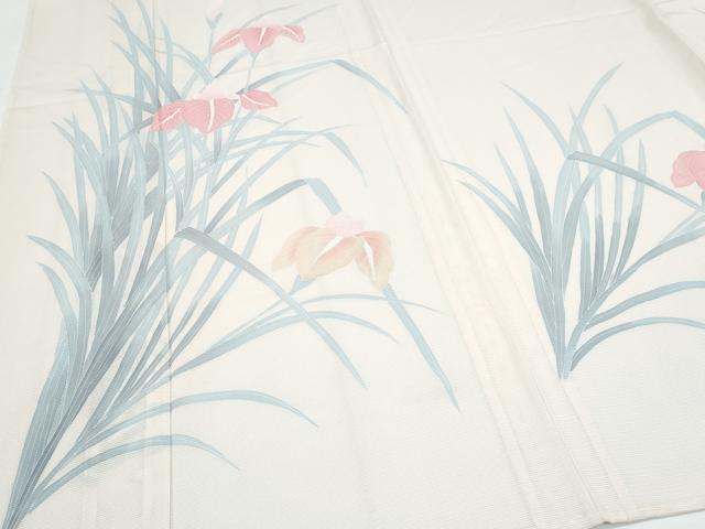 平和屋着物*夏物 訪問着 絽 友禅 草花文 正絹 逸品 CABH3849th