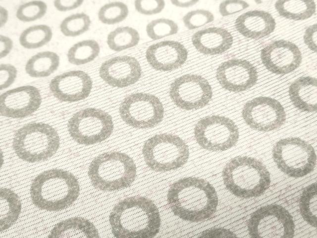 平和屋着物*夏物 小紋 絽 丸文 正絹 逸品 CABH3851th