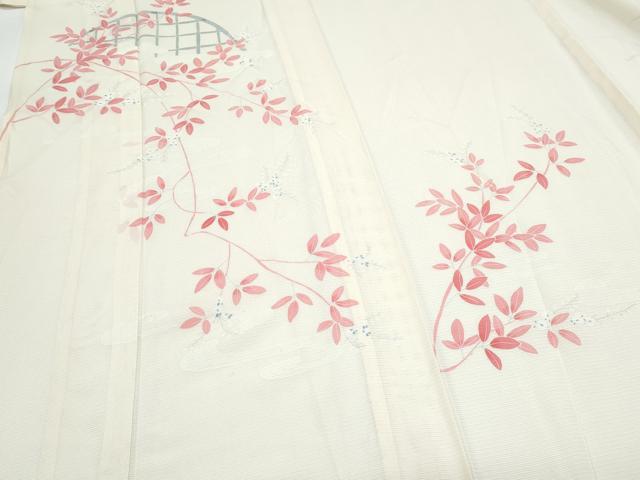 平和屋着物*夏物 訪問着 絽 籬草花文 正絹 逸品 CABH3853th