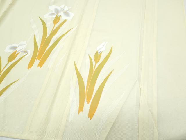 平和屋着物*夏物 訪問着 絽 草花文 正絹 逸品 CABH3855th