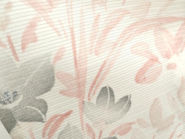 平和屋着物*夏物 訪問着 絽 草花文 正絹 逸品 CABH3856th