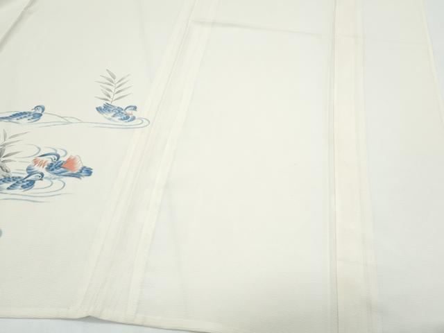 平和屋着物*夏物 訪問着 手描き 船 鴛鴦花文 正絹 逸品 CABH3858th