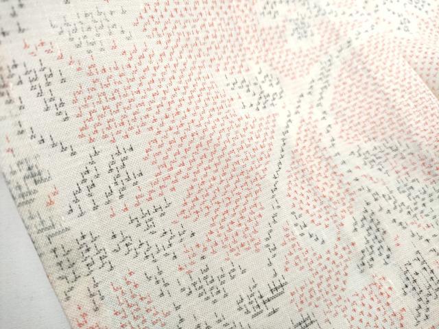 平和屋着物*夏物 紗紬 更紗花文 正絹 逸品 CABH3863th