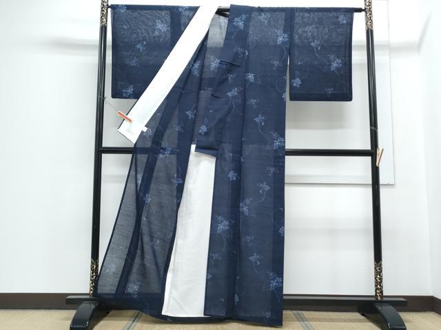 平和屋着物*夏物 紗紬 草花文 正絹 逸品 CABH3871th