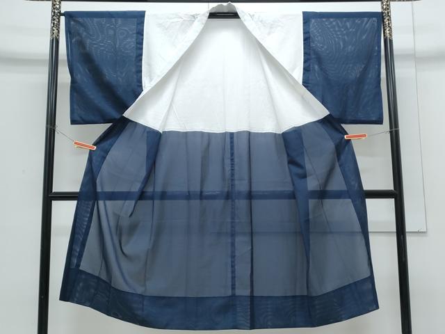 平和屋着物*夏物 男性 長襦袢 絽 濃藍色 CABH3876th