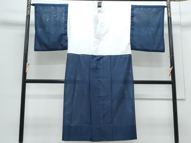 平和屋着物*夏物 男性 長襦袢 絽 濃藍色 CABH3876th