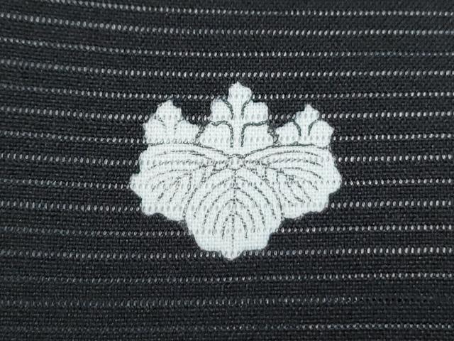 平和屋着物*夏物 黒留袖 絽 草花文 洗える着物 CABH3886th