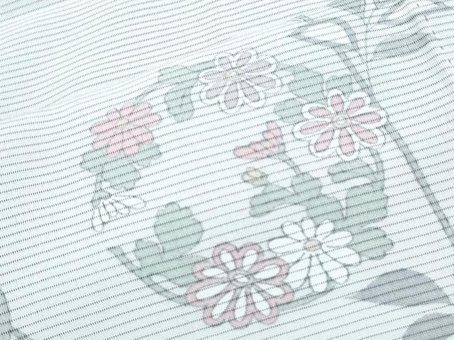 平和屋着物*夏物 訪問着 紗袷 紗×絽 花蝶文 正絹 逸品 CABH3889th