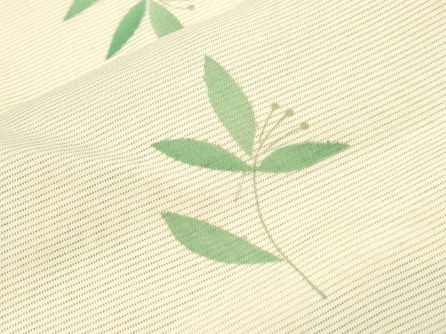 平和屋着物*夏物 小紋 絽 舞葉紋 正絹 逸品 CABH3890th