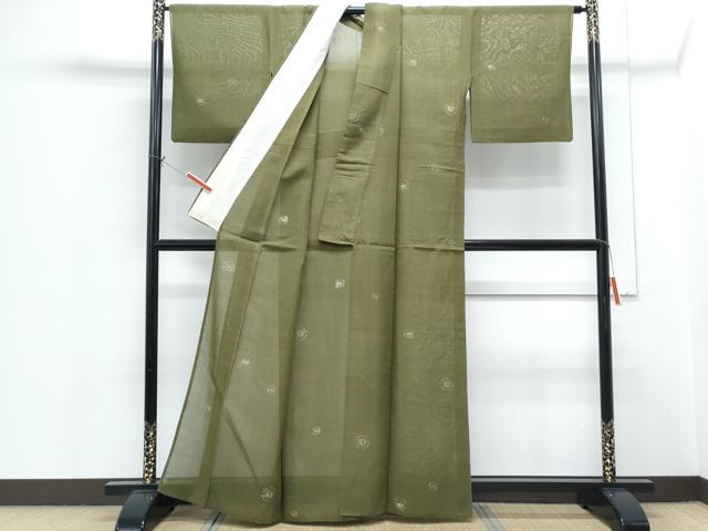 平和屋着物*夏物 紗紬 吉祥丸文 正絹 逸品 CABH3896th