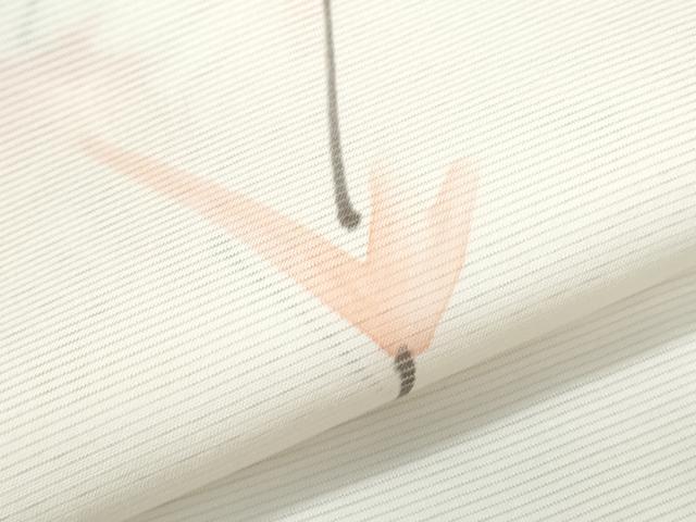 平和屋着物*夏物 小紋 絽 枝楓文 正絹 逸品 CABH3897th