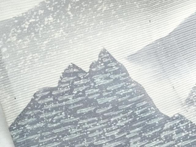 平和屋着物*夏物 訪問着 絽 遠山風景文 正絹 逸品 CABH3898th