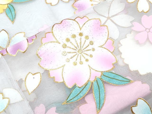 平和屋着物*夏物 お引きずり・お引き摺り・引き振袖 和装 結婚式 舞妓 芸妓 芸者 衣装 舞花文 金彩 オーガンジー 逸品CABH3900th