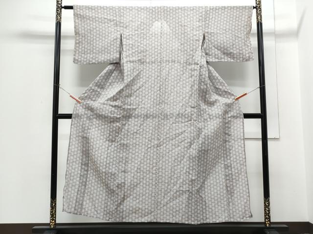 平和屋着物*夏物 小千谷ちぢみ 吉祥文 反端付き 麻 逸品 CABH3907th