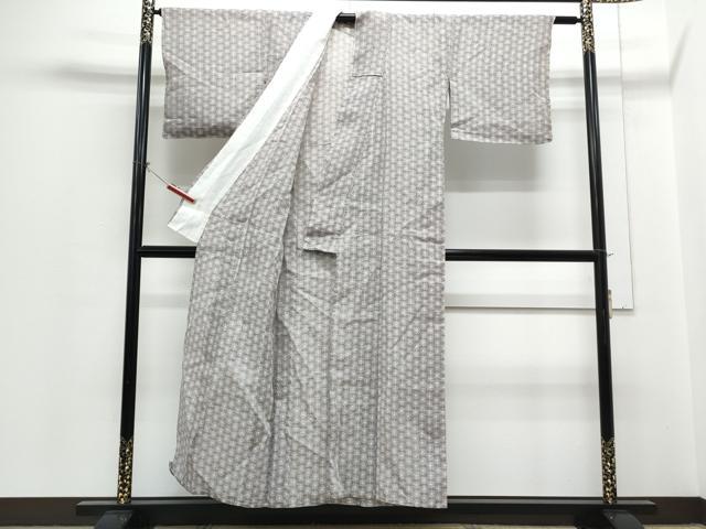 平和屋着物*夏物 小千谷ちぢみ 吉祥文 反端付き 麻 逸品 CABH3907th