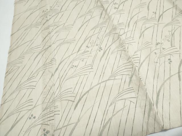 平和屋着物*夏物 紗紬 稲穂 草花文 正絹 逸品 CABH3915th