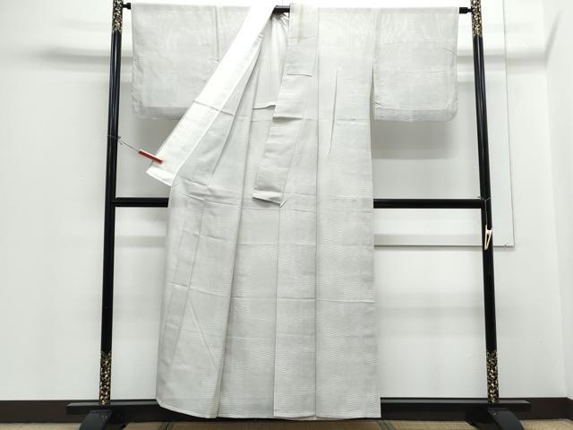 平和屋着物*夏物 小紋 絽 横段文 正絹 逸品 CABH3920th