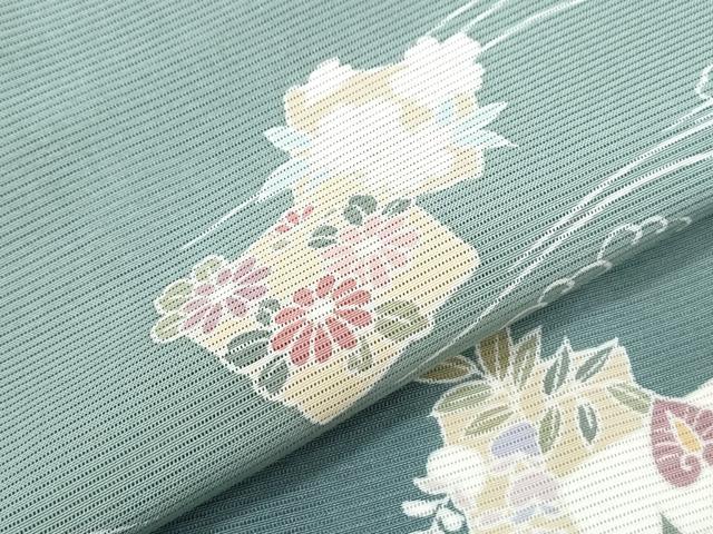 平和屋着物*夏物 訪問着 絽 色紙重ね流水花文 正絹 逸品 CABH3921th