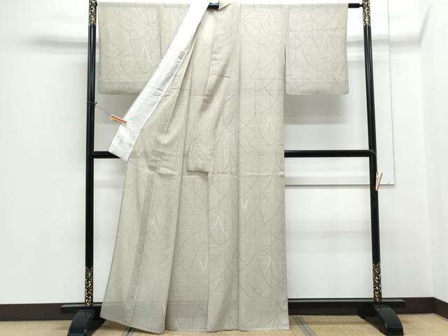 平和屋着物*夏物 小紋 変わり絽 芝草紋紗 正絹 逸品 CABH3924th