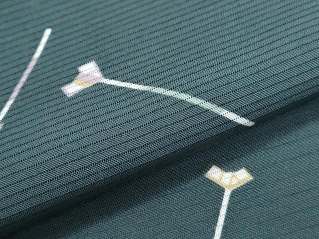 平和屋着物*夏物 小紋 絽 抽象紋様 正絹 逸品 未使用 CABH3926th