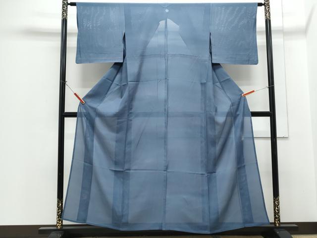 平和屋着物*夏物 虹色創家 本郷大田子 小紋 絽 楓文 正絹 逸品 CABH3927th
