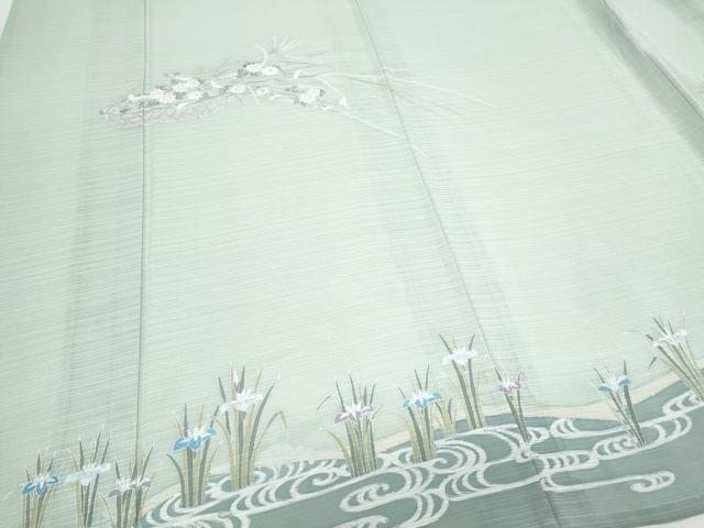 平和屋着物*夏物 訪問着 変わり絽 花籠文 正絹 逸品 CABH3933th