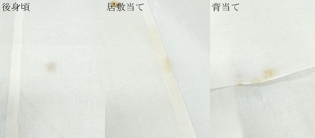 平和屋着物*夏物 長襦袢 草葉紋紗 小千谷ちぢみ織物謹製 反端付き 麻 逸品 CABH3934th
