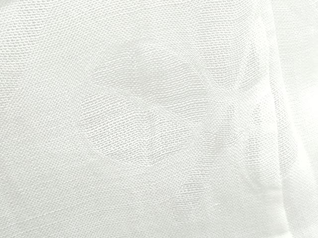 平和屋着物*夏物 長襦袢 草葉紋紗 小千谷ちぢみ織物謹製 反端付き 麻 逸品 CABH3934th