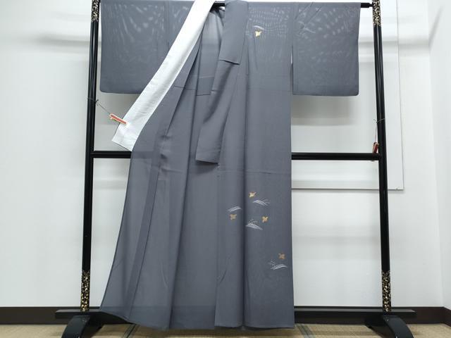 平和屋着物*夏物 訪問着 絽 竹屋町刺繍 千鳥 立波文 金糸 正絹 逸品 CABH3949th