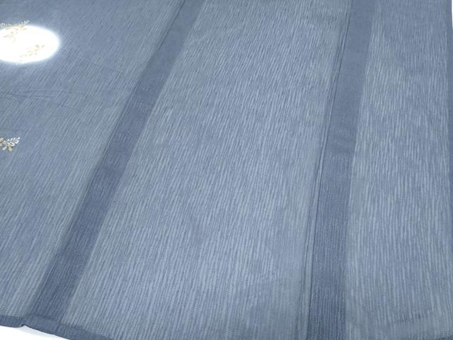 平和屋着物*夏物 訪問着 舞葉文 杢目紋紗 金彩 正絹 逸品 CABH3953th
