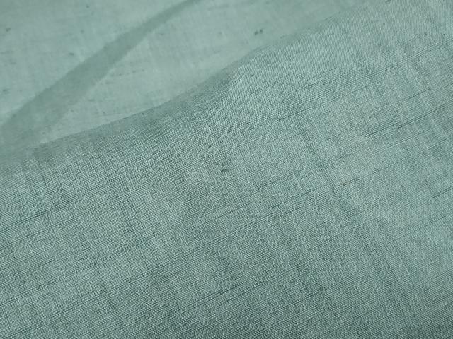 平和屋着物*夏物 上布 色無地 革色 麻 逸品 CABH3954th