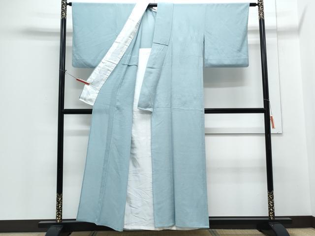 平和屋着物*夏物 色無地 絽縮緬 秘色色 正絹 逸品 CABH3962th