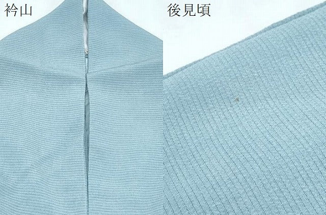 平和屋着物*夏物 色無地 絽縮緬 秘色色 正絹 逸品 CABH3962th
