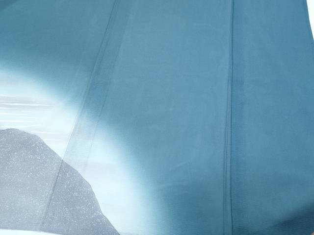 平和屋着物*夏物 訪問着 絽 遠山文 正絹 逸品 CABH3963th
