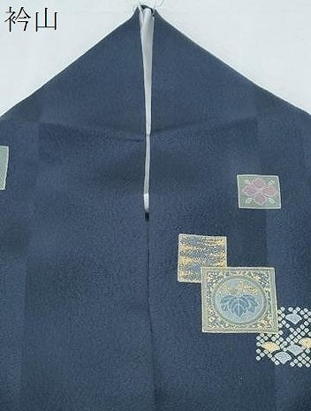 平和屋着物●上質な小紋 色紙重ね花文 金彩 正絹 逸品 CABH3966th