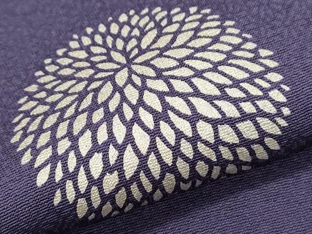 平和屋着物●上質な小紋 菊 金彩 正絹 逸品 CABH3969th