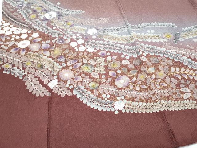 平和屋着物●訪問着 辻が花 暈し染め 金彩 正絹 逸品 CABH3979th