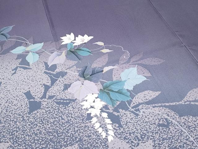 平和屋着物●一世風美 訪問着 草花シルエット 暈し染め 正絹 逸品 CABH3981th