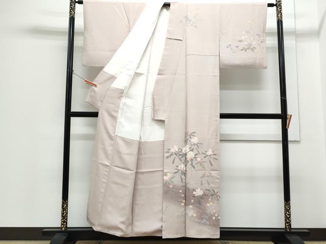 平和屋着物●訪問着 友禅 作家物 草花文 暈し染め 正絹 逸品 CABH4000th