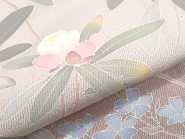平和屋着物●訪問着 友禅 作家物 草花文 暈し染め 正絹 逸品 CABH4000th