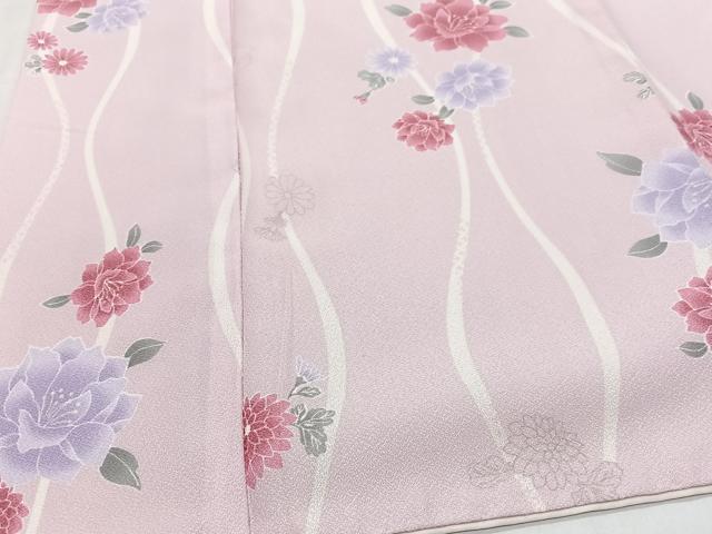 平和屋着物■小紋 立涌舞花文 洗える着物 CABH4014xe
