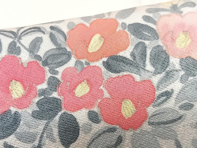 平和屋着物■訪問着 手描き 草花文 正絹 逸品 CABH4024xe
