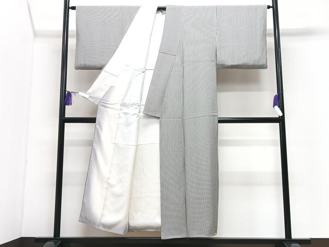 平和屋着物■上質な小紋 縞 正絹 逸品 CABH4029xe
