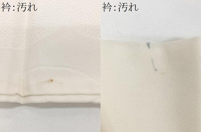 平和屋着物■長襦袢 袷 雲取り地紋 半衿刺繍 正絹 逸品 CABH4038xe
