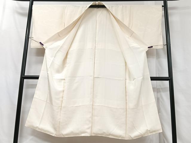 平和屋着物■長襦袢 袷 雲取り地紋 半衿刺繍 正絹 逸品 CABH4038xe