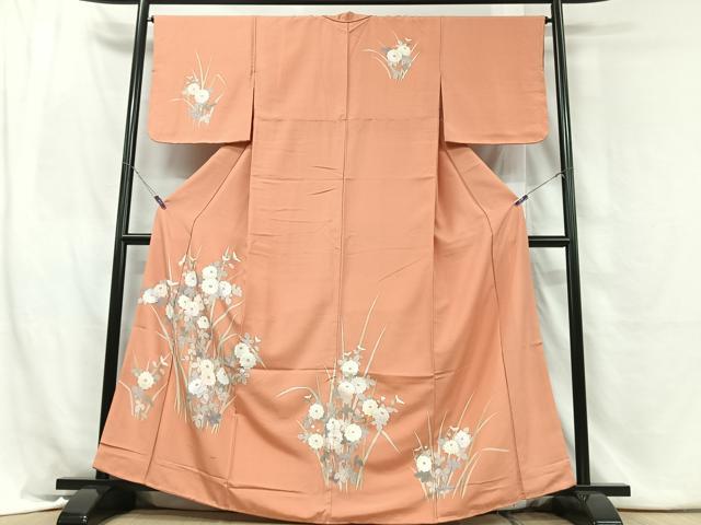 平和屋着物■訪問着 草花文 正絹 逸品 CABH4041xe