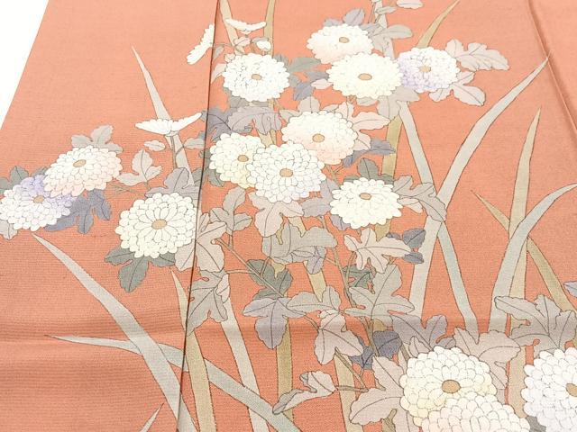 平和屋着物■訪問着 草花文 正絹 逸品 CABH4041xe