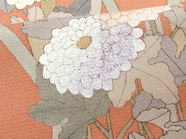 平和屋着物■訪問着 草花文 正絹 逸品 CABH4041xe