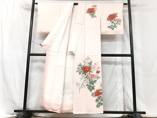 平和屋着物■訪問着 草花文 暈し染め 正絹 逸品 CABH4045xe