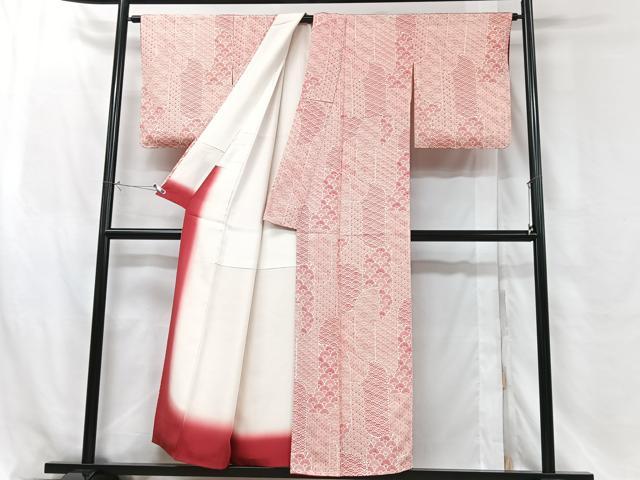 平和屋着物■上質な小紋 青海波 正絹 逸品 CABH4054xe